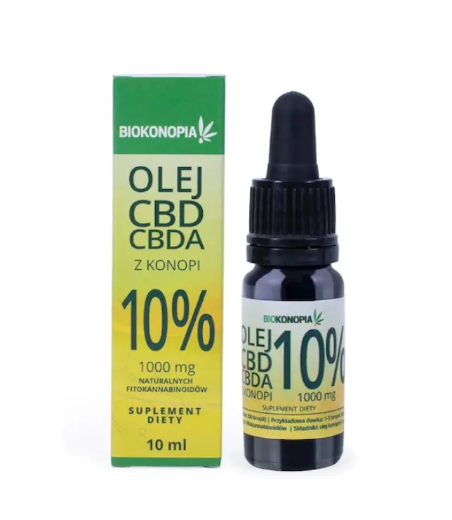 Biokonopia Olej CBD + CBDA z konopi 10% 1000mg 10 ml