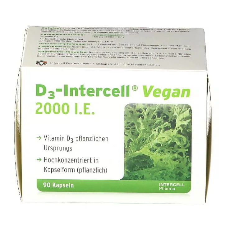 Intercell D3 2000 I.E Vegan 50 µg