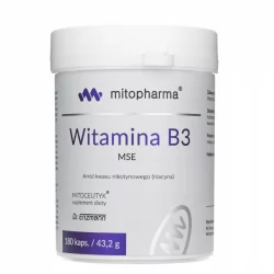 Dr.Enzmann Witamina B3 - 50 mg w postaci niacynamidu 180 kapsułek