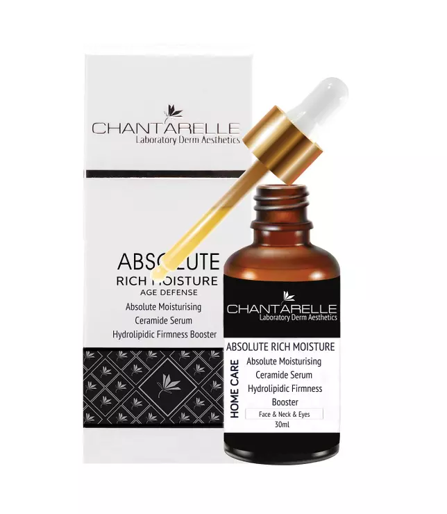 Chantarelle Absolute Moisturising Ceramide Serum Hydrolipidic Firmness Booster Face and Neck and Eyes