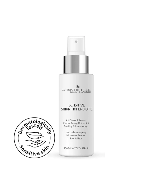 Chantarelle SENSITIVE SMART INFLABIOME Anti-Stress and Redness Peptide Toning Mist pH 4.5