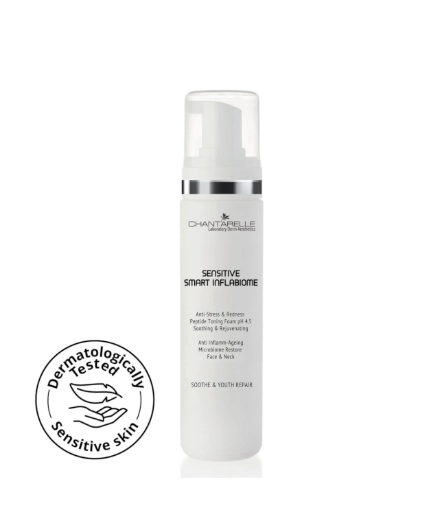 Chantarelle SENSITIVE SMART INFLABIOME Anti-Stress and Redness Peptide Toning Foam pH 4.5