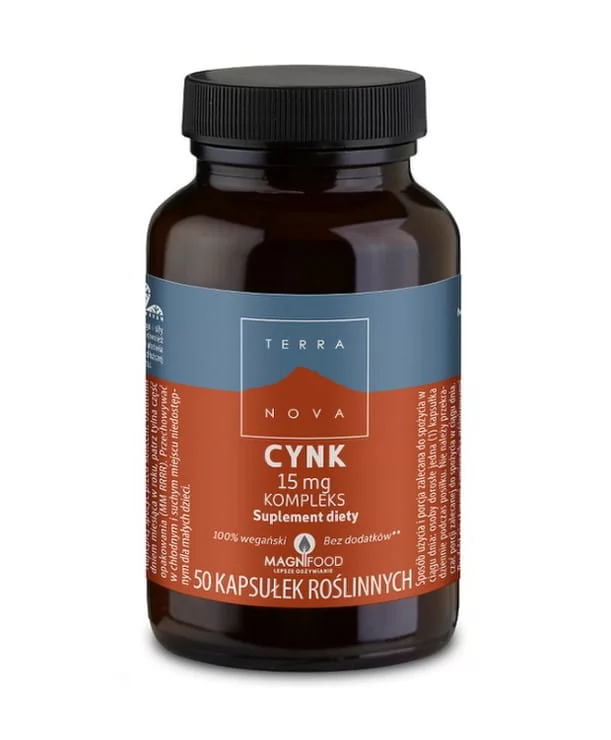Terranova Cynk 15 mg 50 kapsułek