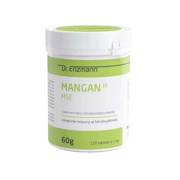 Dr.Enzmann Mangan dwuwartościowy 120 tabletek