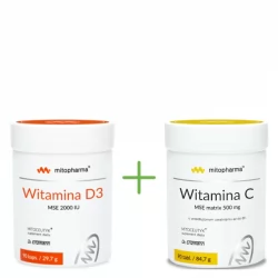 Dr.Enzmann Witamina D3 2000IU i C 500 mg 90 kaps + 90 tabl