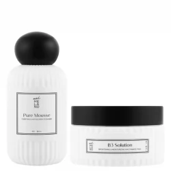 Med Melano Pure Mousse Puryfing i B3 Solution Brightening