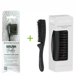 Mediceuticals Szczotka Scalpro Mini i Mediceuticals Brush Buddy