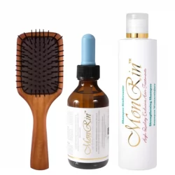 Monrin Lotion oczyszczająco-wzmacniający, Szampon wzmacniający i szczotka Aveda