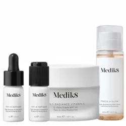 Medik8 Zestaw Oxy-R Peptides, Daily Radiance Vitamin C SPF 30 i Press and Glow