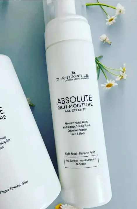 Chantarelle Absolute Moisturising Hydrolipidic Toning Foam Ceramide Booster Face and Neck