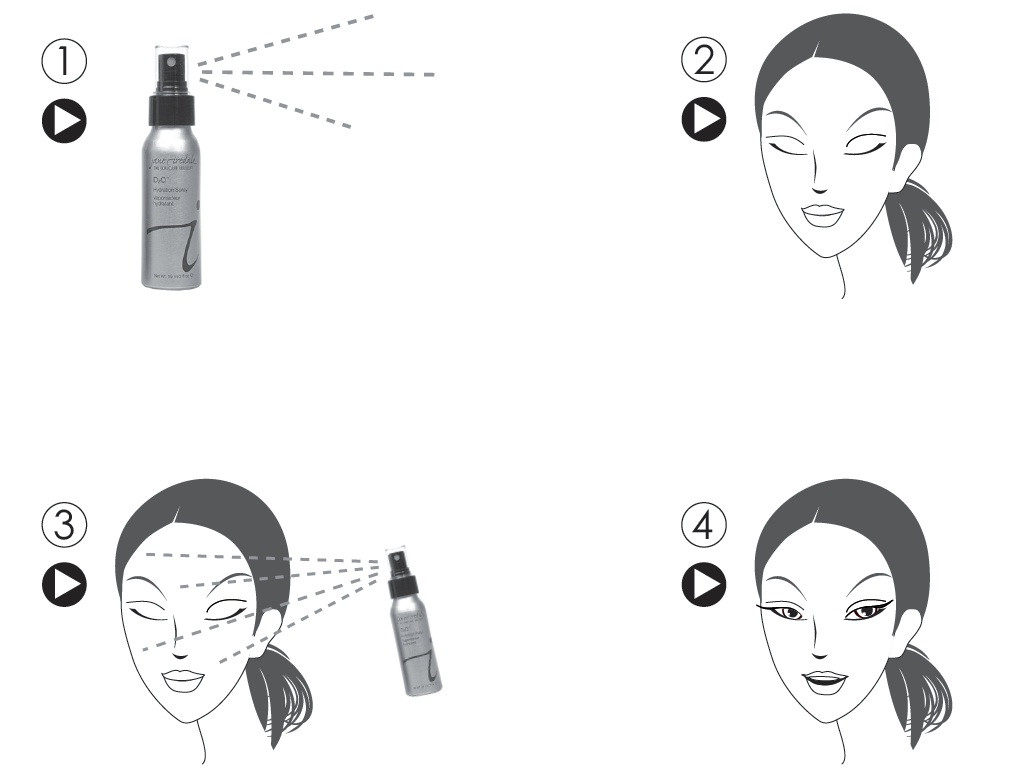 Jane Iredale - D2O Hydration Spray – Woda nawilżająca i utrwalająca makijaż D2O